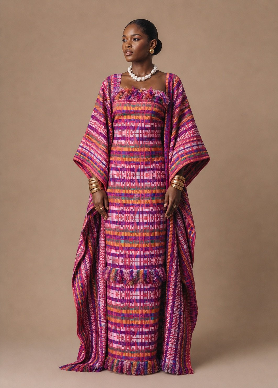 ROBE DRESS SET (Akwete) - Image 2