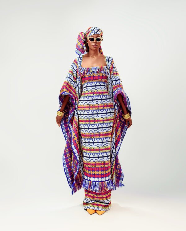 ROBE DRESS SET (Akwete) - Image 4