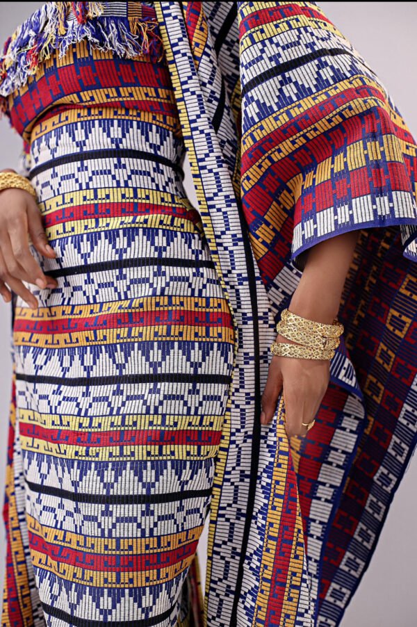 ROBE DRESS SET (Akwete) - Image 3